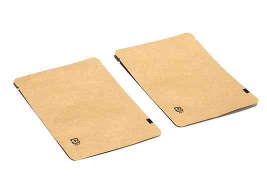 スタンドチャック袋 クラフト W180×H200+底マチ折35mm/40mm